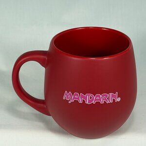 bright red Mandarin restaurant coffee mug